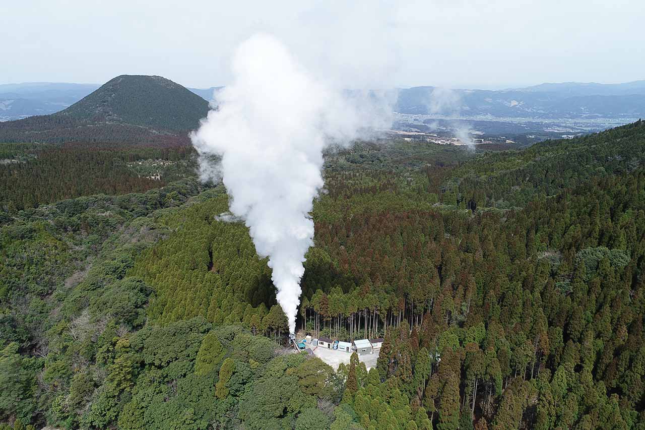 Image of Investment in the geothermal power project in Ebino city, Miyazaki