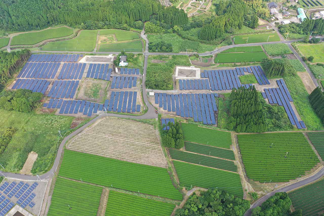 高圧太陽光発電所プロジェクト（鹿児島県南九州市）へのバルク投資案件（グリーンフィールド）の写真